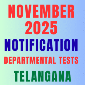 November 2025 Notification telangana