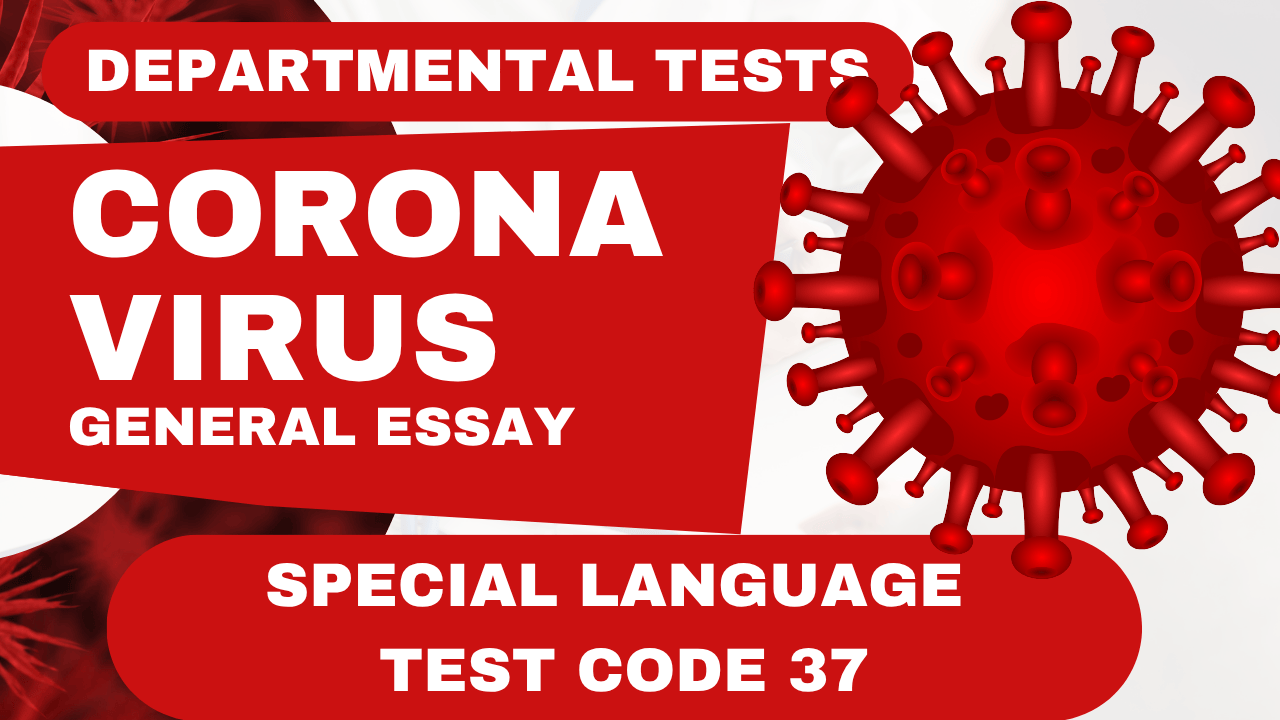 Language Test code 37 material Essays on corona