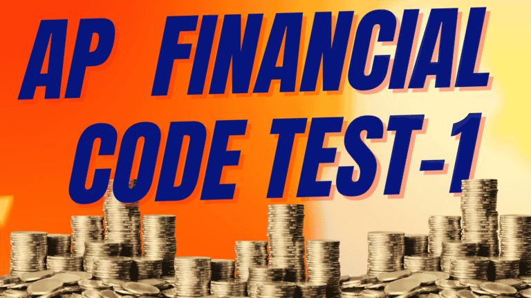 AP FINANCIAL CODE TEST