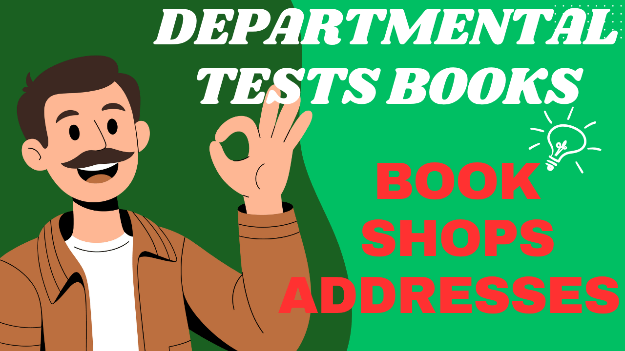 departmental tests books shops