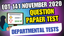 EOT 141 NOVEMBER 2020 QUESTION PAPER