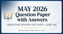 May 2026 EOT 141 Question Paper with Answers