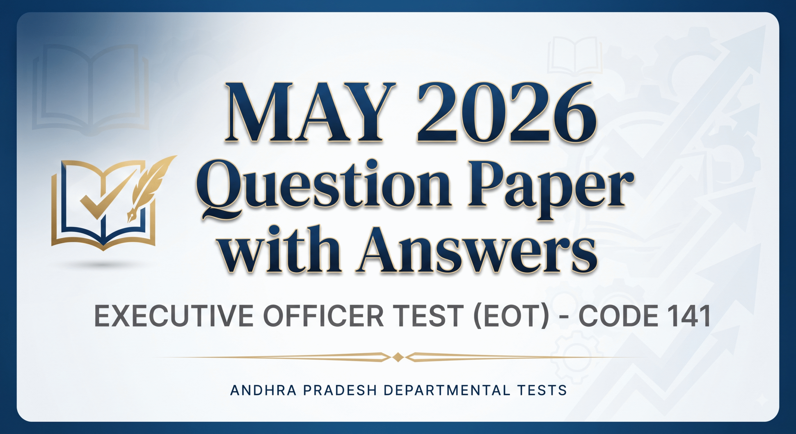 May 2026 EOT 141 Question Paper with Answers